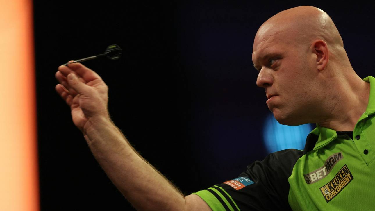 Darts-WM: Van Gerwen zieht ins Viertelfinale ein
