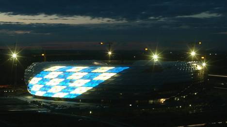 Sportstaette/Stadion: Allianz Arena 2004, Beleuchtungseinweihung