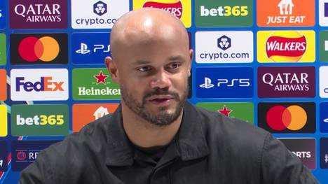 Bayerns Trainer Vincent Kompany reagiert verhalten auf die Niederlage beim FC Arsenal. Der Coach ist sich sicher, dass sein Team eine Antwort liefern wird.