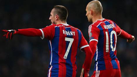 Franck Ribery (l.) und Arjen Robben verletzte sich gegen Schachtjor Donezk
