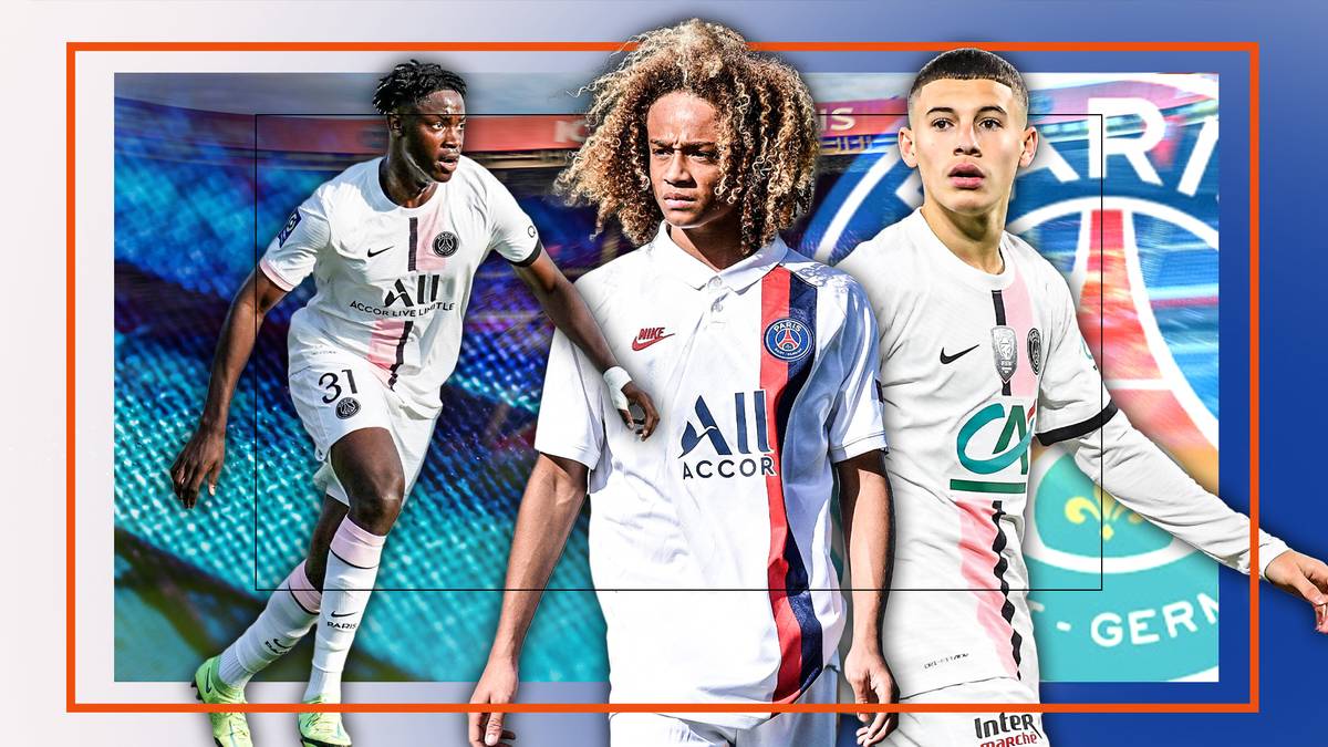 Paris Saint-Germain bringt immer wieder Top-Talente raus - siehe Kingsley Coman oder Christopher Nkunku. Mit Xavi Simons, Edouard Michut und El Chadaille Bitshiabu wollen die nächsten PSG-Youngster groß rauskommen – die Bayern, der BVB und Leverkusen sind interessiert. 