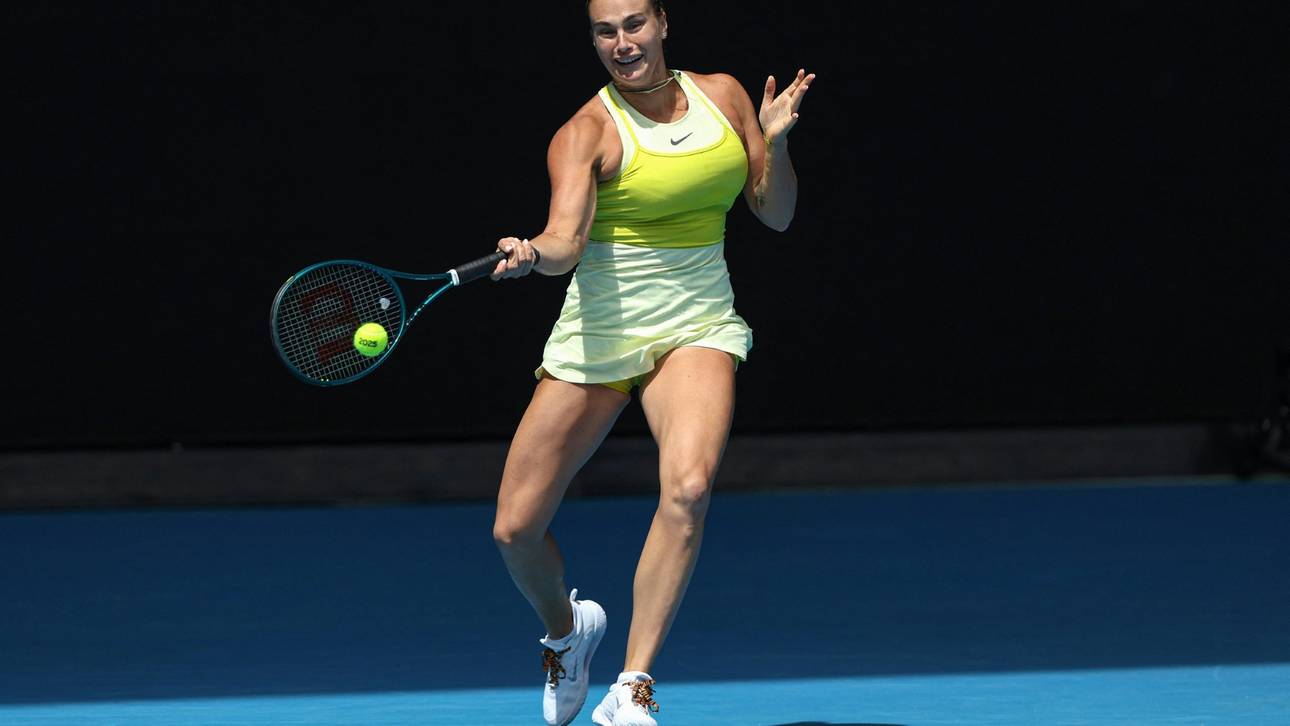 Sabalenka müht sich weiter