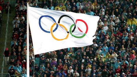 Die Olympischen Ringe sind das Wahrzeichen der Olympischen Spiele
