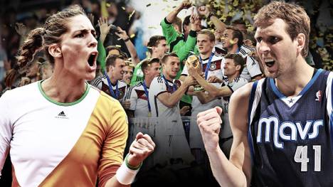 Andrea Petkovic, die Fußball-Nationalmannschaft und Dirk Nowitzki gewinnen die SPORT1 2015