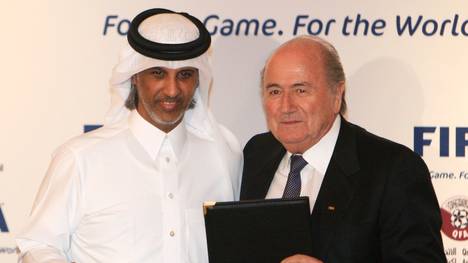 FIFA president Sepp Blatter-Scheich al-Thani