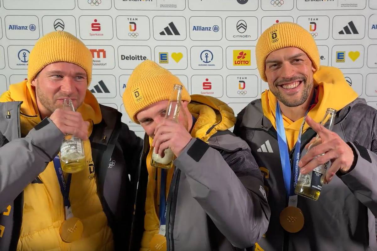 Gold-Helden geben launisches Interview