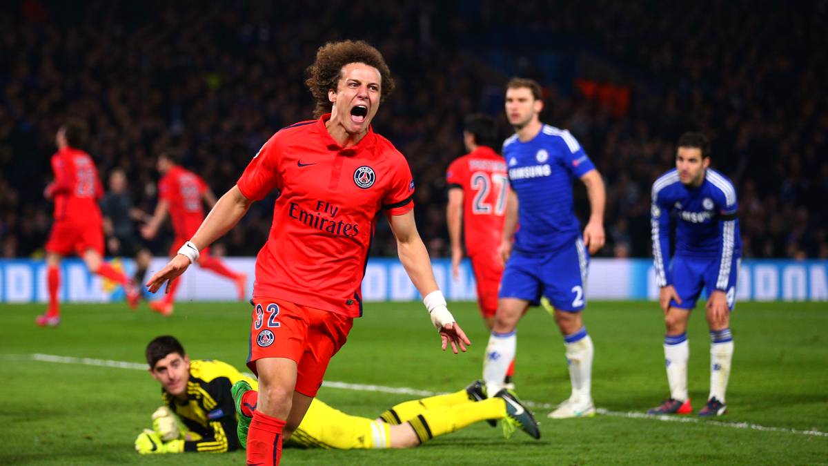 David Luiz kann sein Glück kaum fassen, das Spiel endet 2:2!