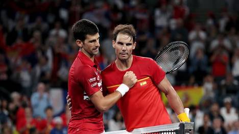 Novak Djokovic (l.) und Rafael Nadal treffen zum 47. Mal aufeinander