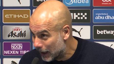 Abgesehen von Torgarant Erling Haaland hat der nächstbeste Torschütze bei Manchester City nur ein Tor in der Liga erzielt. Trainer Pep Guardiola begründet das mit dem großen Einfluss des Stürmers und vergleicht ihn mit Lionel Messi und Cristiano Ronaldo.