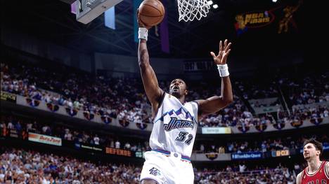 Karl Malone Action Portrait