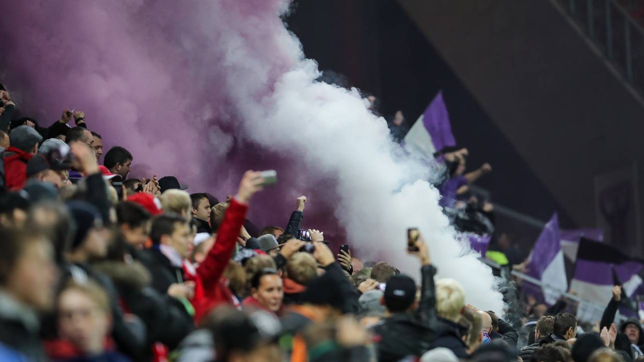 Anderlecht-Hools randalieren in Mainz