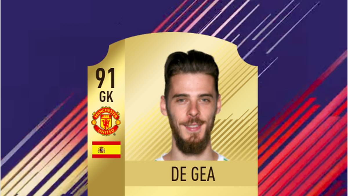 In FIFA 18 besitzt David de Gea nach einem Update die Gesamtstärke von 91. De Gea ist besonders aufgrund seiner Fußabwehr in Kombination mit der hohen Wertung die erste Wahl bei Profispielern