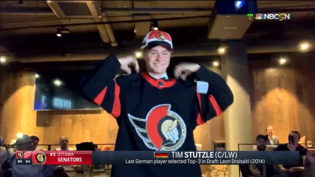 NHL-Rekord eingestellt: Superalent Tim Stützle von Ottawa Senators gedraft