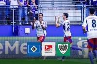 Der HSV gewinnt gegen Münster ungefährdet mit 4:1. Gegen den defensiv anfälligen und offensiv unscheinbaren Aufsteiger überzeugen die Hamburger vor allem im ersten Durchgang.