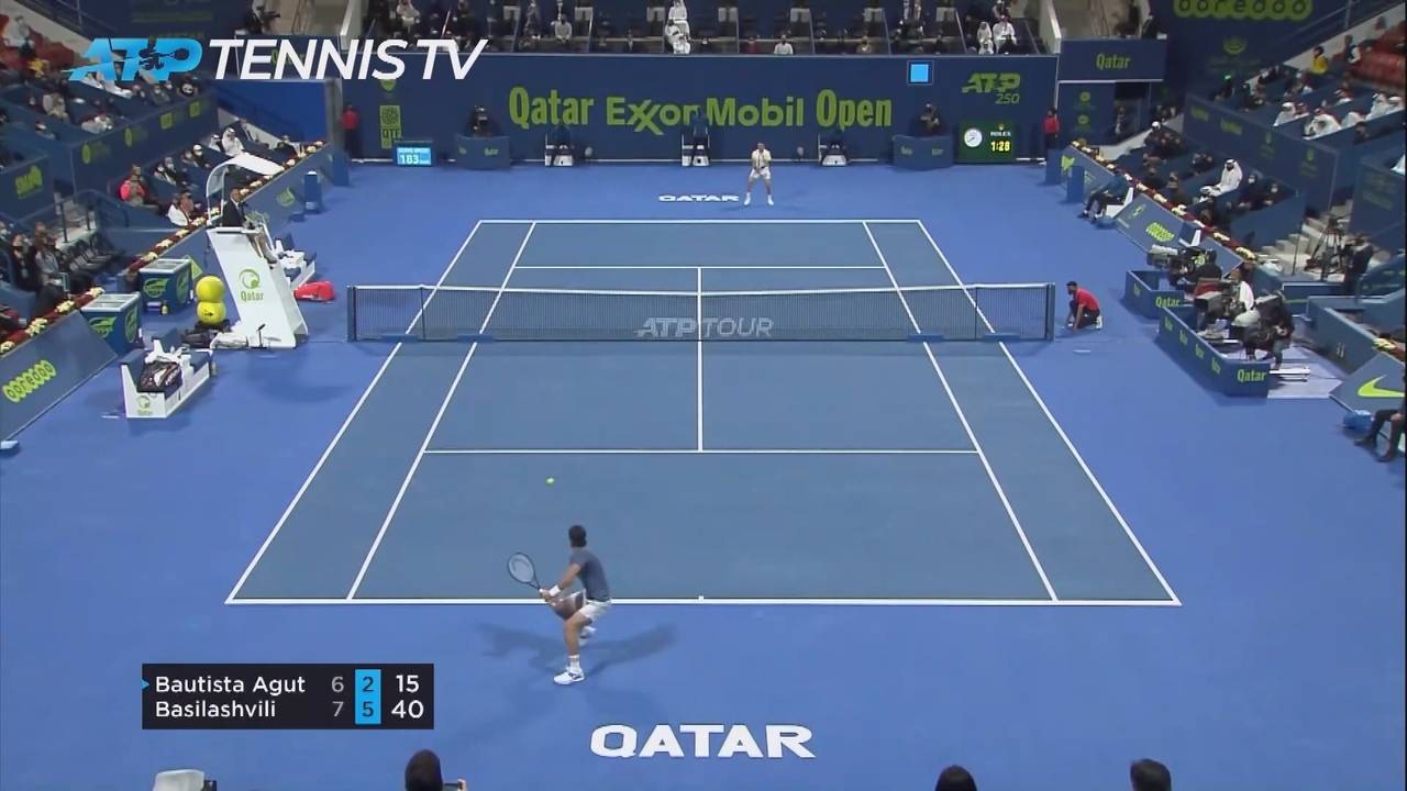 Nikoloz Basilashvili gewinnt das Turnier von Doha gegen Bautista-Agut