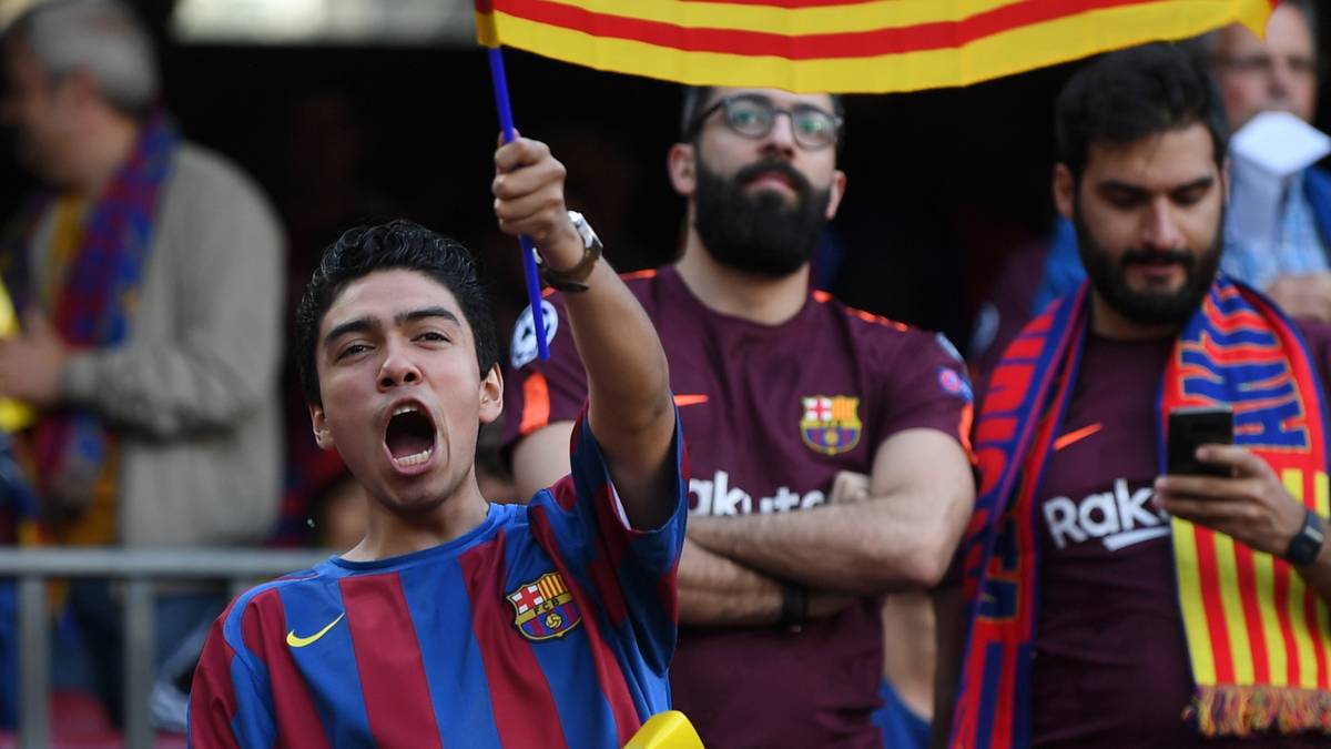 Bei aller sportlichen Belanglosigkeit, die Fans der Katalanen sind heiß
