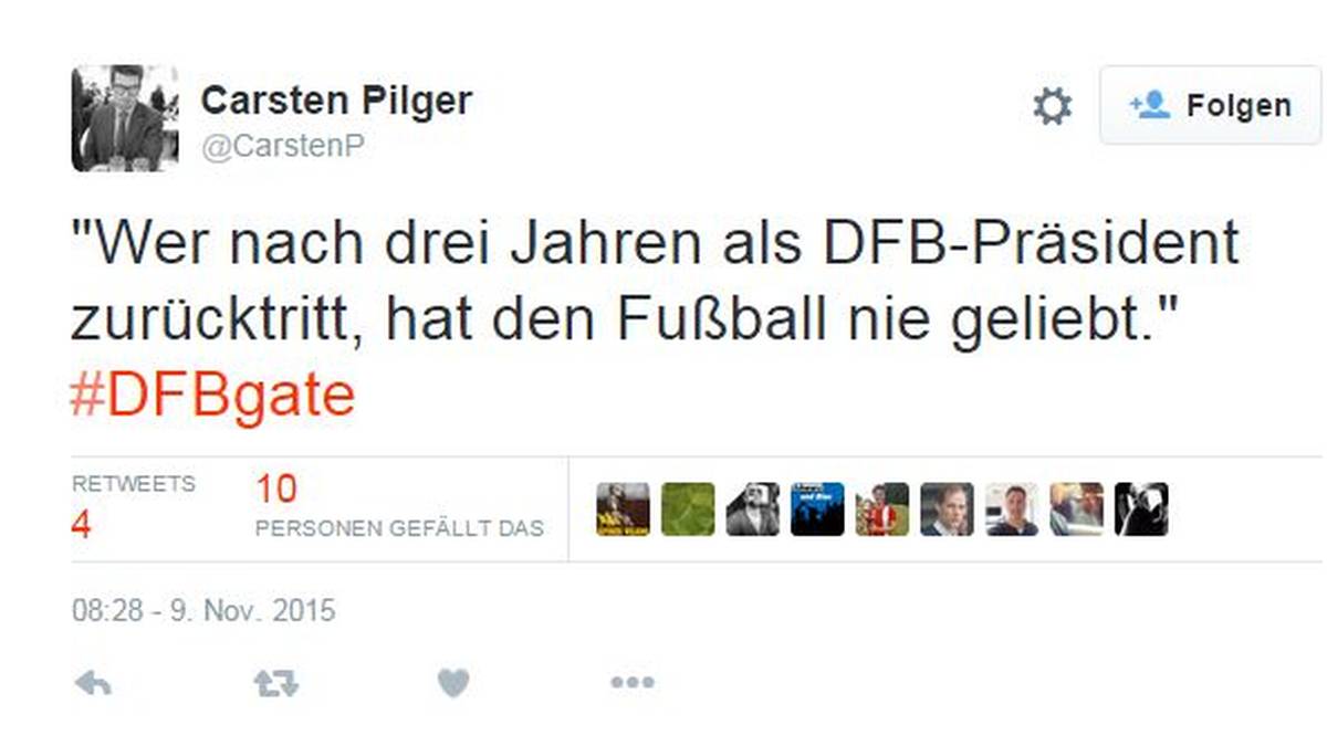 Dieser Nutzer dagegen kann sich etwas Häme nicht verkneifen und zieht ein leicht abgewandeltes Zitat von Rudi Völler zurate