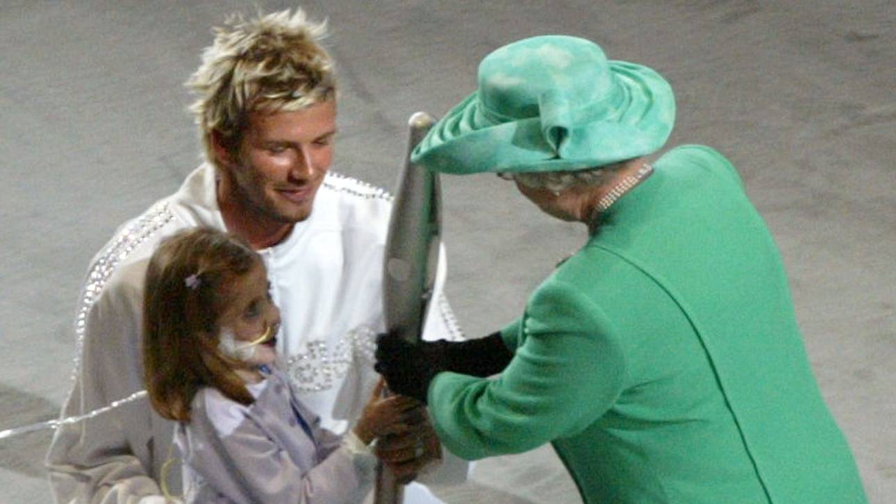 Britain's Queen Elizabeth II receives the Jubilee