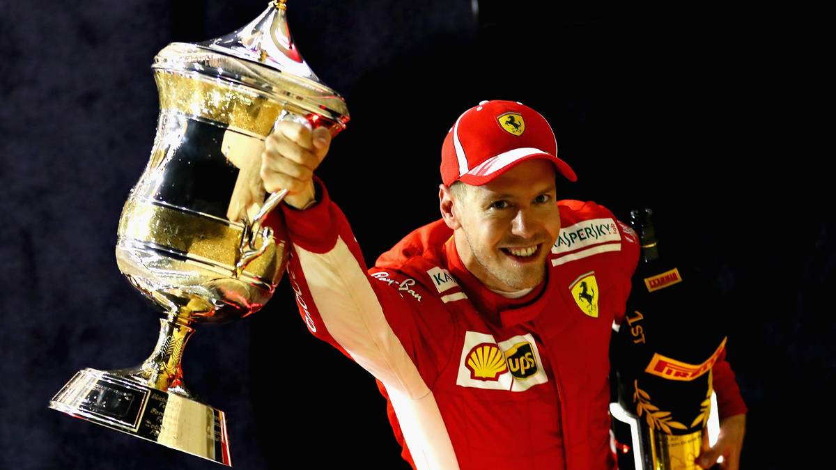TOP - SEBASTIAN VETTEL: Sieg beim 200. GP der Karriere, der 49. insgesamt. Aber was für einer! Mit seiner heißen Braut Loria tanzt der Heppenheimer Pogo in Bahrain! Seine dritte Pole im Sand der Sakhir-Wüste trotz Chassis- und Elektronikproblemen ist Basis für ein fulminantes Rennen