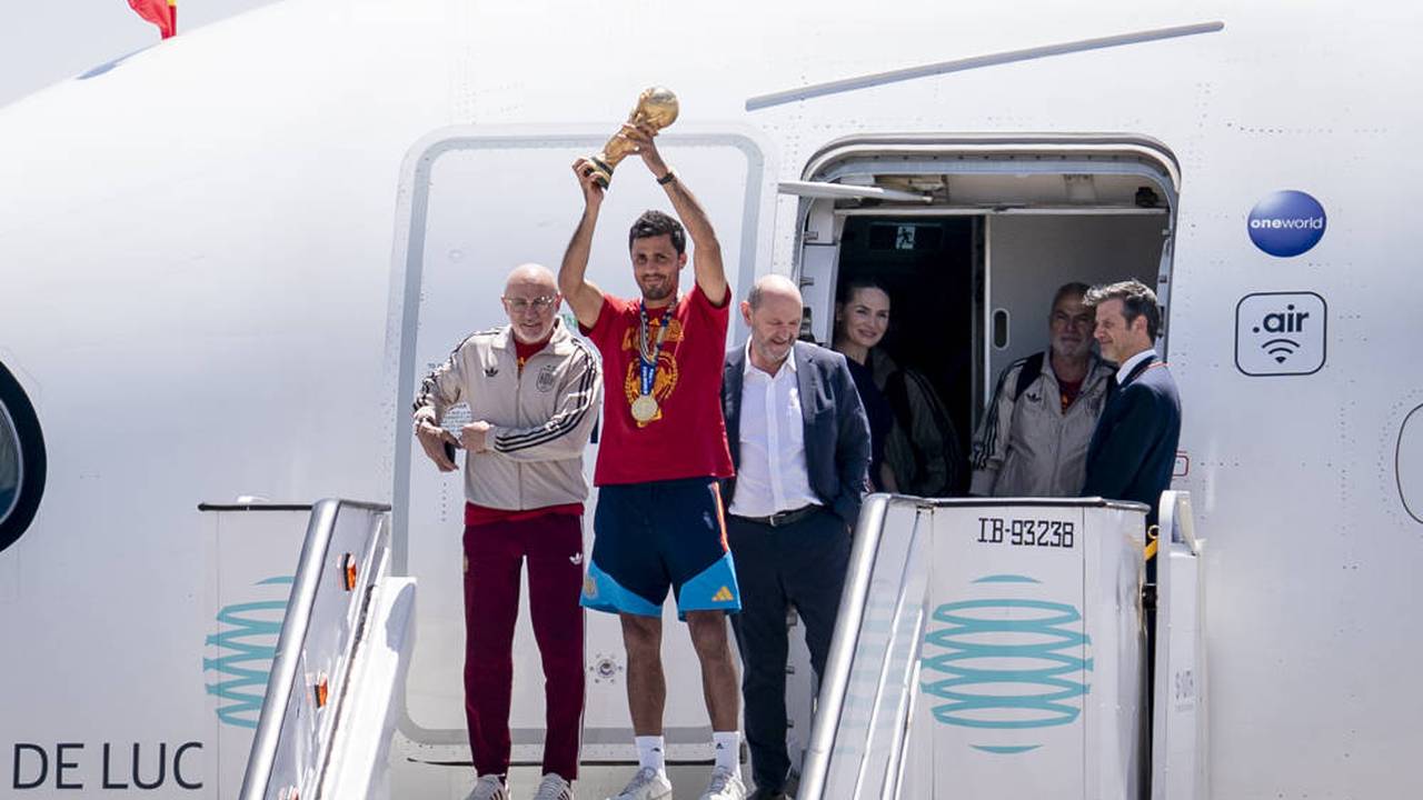 Hier kommen die Weltmeister in der Heimat an