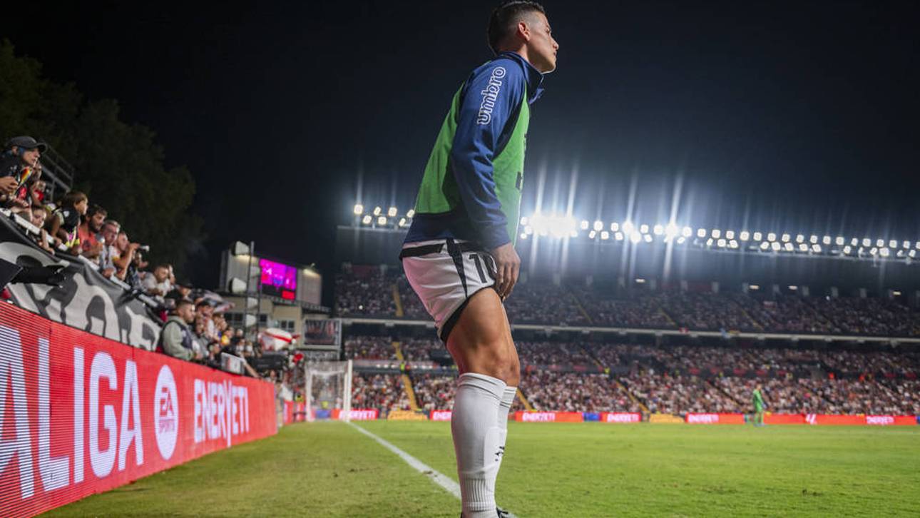 James Rodríguez kommt bei Rayo Vallecano kaum zum Einsatz