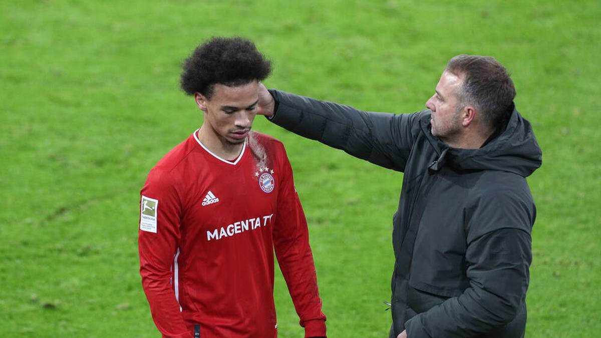 Leroy Sané erlebte beim Spiel in Leverkusen einen gebrauchten Tag