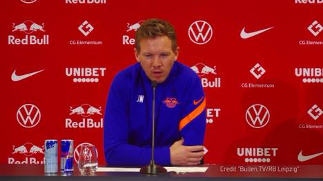Julian Nagelsmann bezieht auf einer Pressekonferenz Stellung zur 0:6-Klatsche des DFB-Teams in Spanien. Für den Leipzig-Trainer ist auch die ständig Kritik schuld.