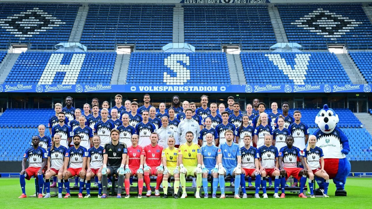 HSV mit besonderem Mannschaftsfoto