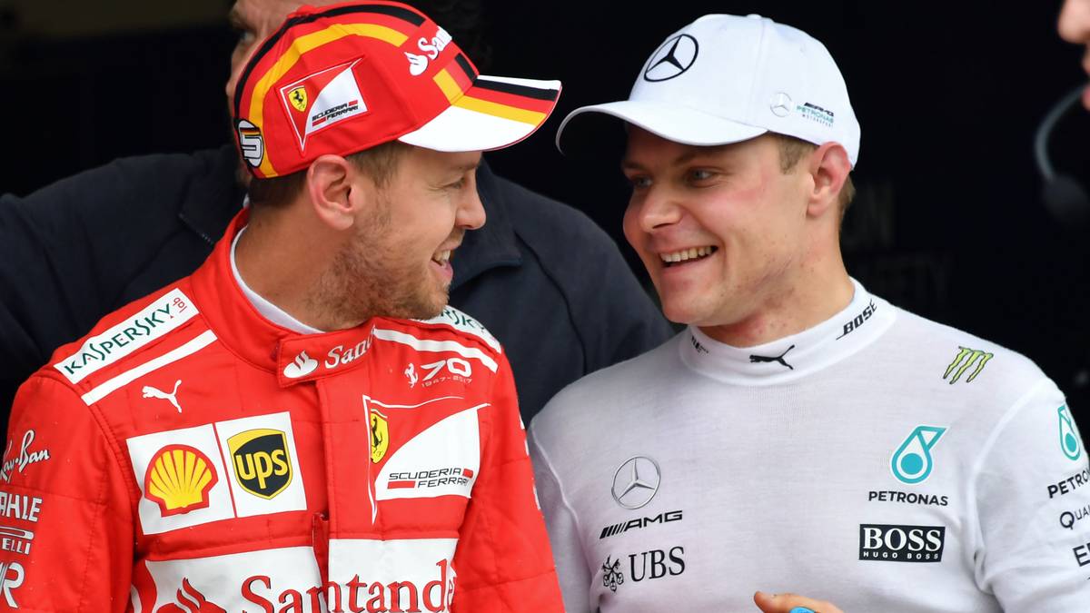 KAMPF UM DIE VIZE-WELTMEISTERSCHAFT: Trotz des verlorenen Duells um den Titel hat Sebastian Vettel noch ein großes Ziel vor Augen: seine erste Vizeweltmeisterschaft mit Ferrari. "Da der Titel nicht mehr drin ist, ist der Vize-Titel das nächste Ziel", hatte er bereits vor dem letzten Rennen in Sao Paulo gesagt