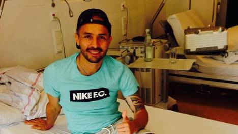 Elkin Soto vom FSV Mainz 05 im Krankenhaus