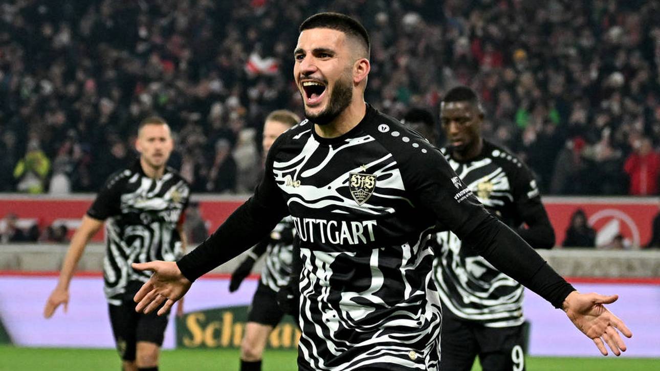Deniz Undav nach einem Treffer gegen Werder Bremen
