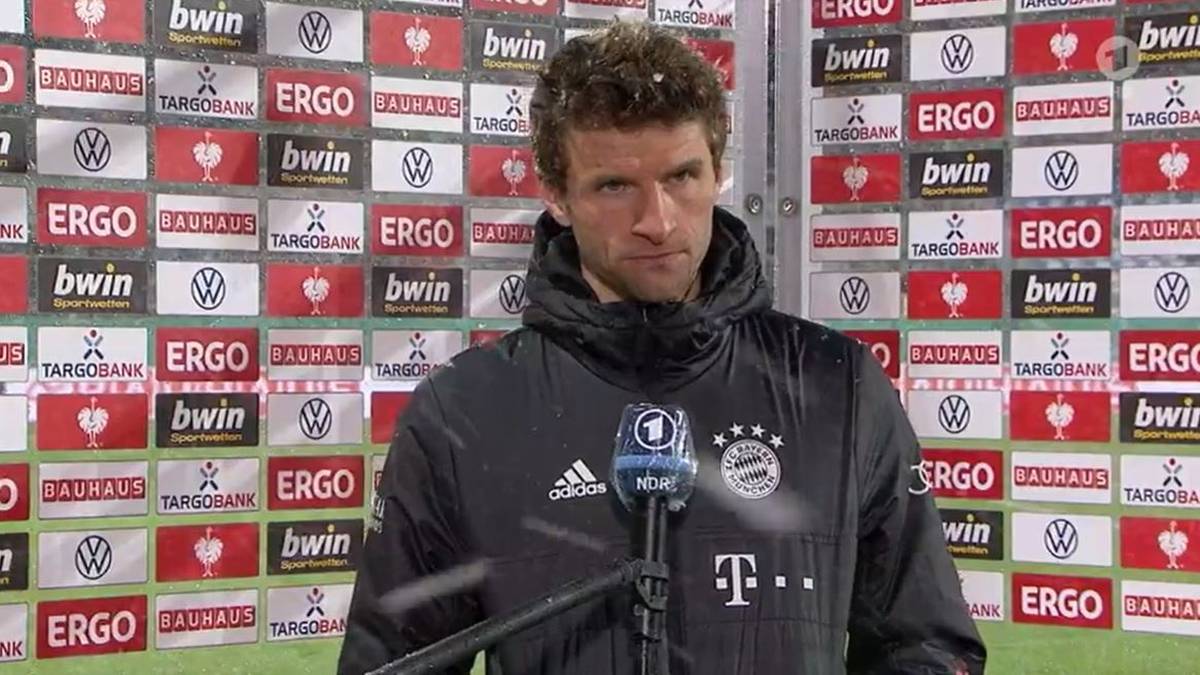 Thomas Müller vom FC Bayern war über manche Reporterfrage wenig amüsiert