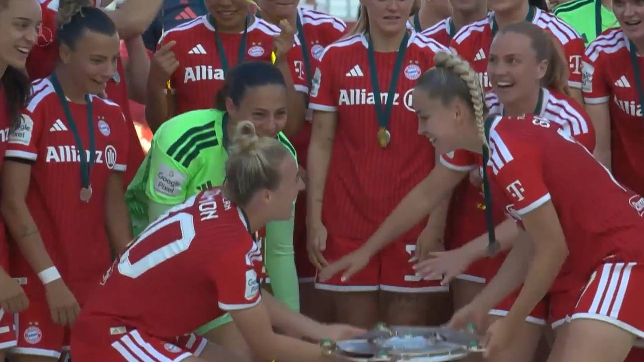 Meister-Krönung: Bayerns Frauen jubeln kreativ