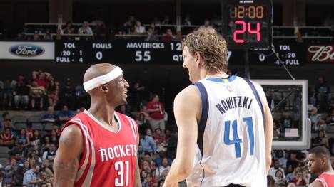 Jason Terry (l.) und Dirk Nowitzki wurden mit den Dallas Mavericks 2011 zusammen Meister