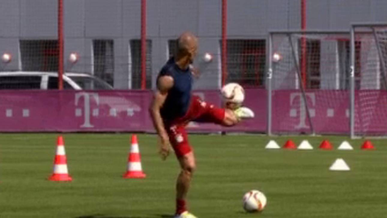 Robben zaubert im Training