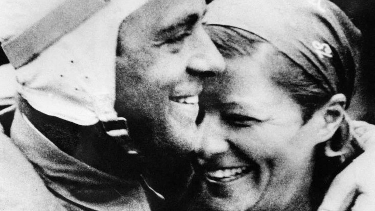 Bernd Rosemeyer mit seienr Frau Flugpionierin Elly Beinhorn 