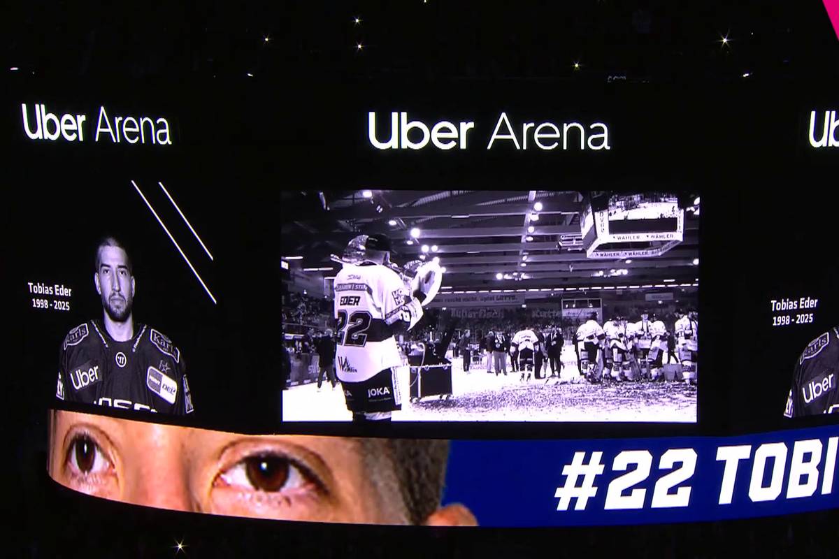 Bei den Eisbären Berlin wird des verstorbenen Tobias Eder gedacht. Es kommt zu emotionalen Szenen vor dem DEL-Spiel gegen die Nürnberg Ice Tigers.