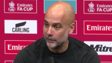 Der FC Liverpool ist englischer Meister! Am Rande des FA-Cup-Halbfinals gratuliert sogar Manchester Citys Trainer Pep Guardiola.