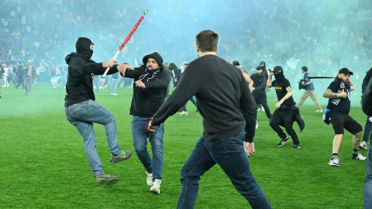 Nach der Meisterschaft Neapels kam es in Udine zu Ausschreitungen