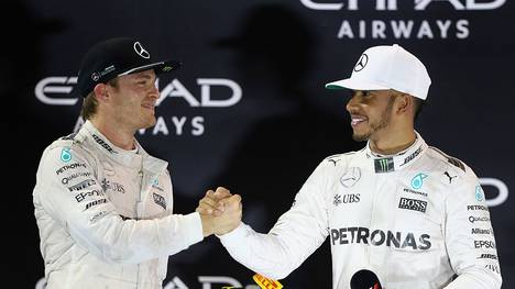 Nico Rosberg und Lewis Hamilton im Jahr 2016