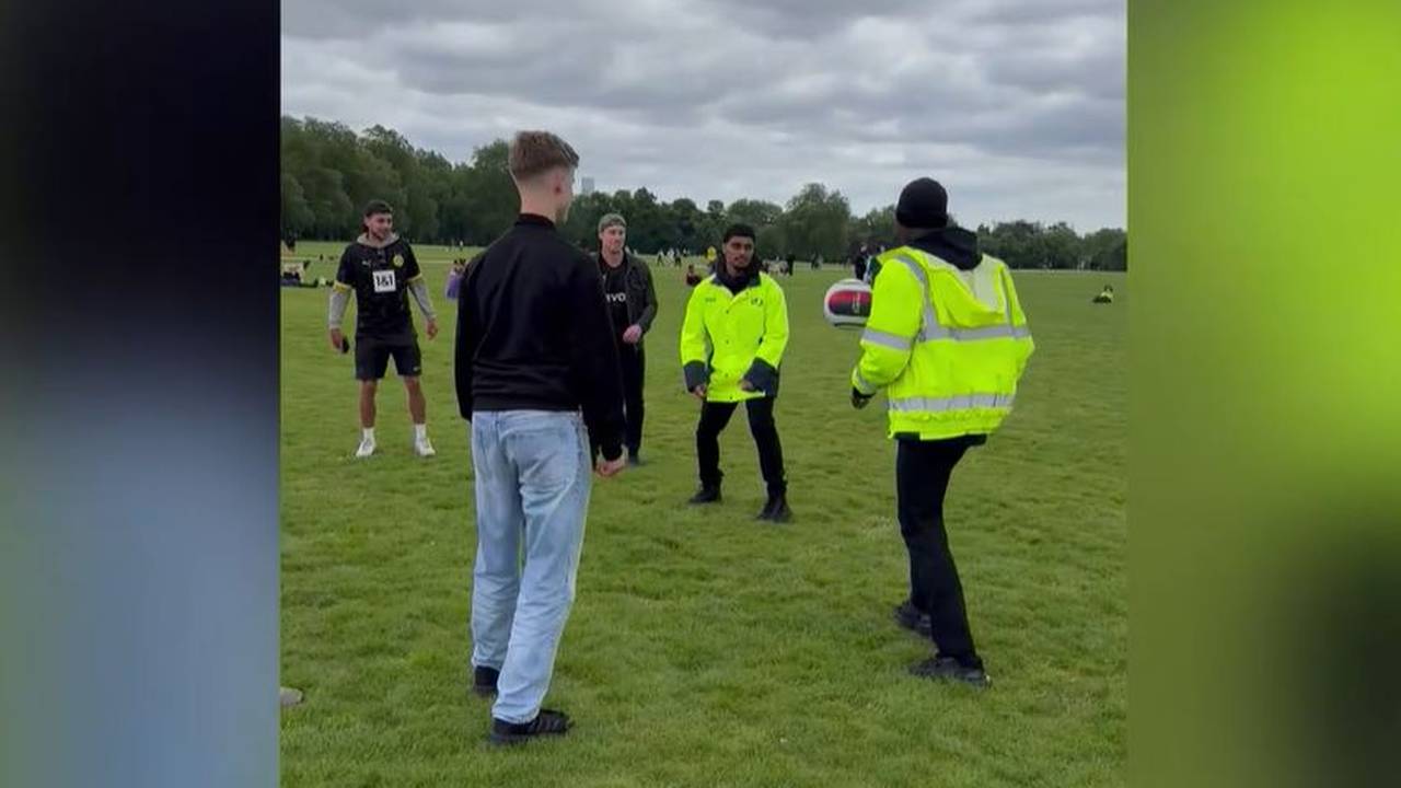 Beste Stimmung in London! Security kickt mit BVB-Anhängern auf Fanfest
