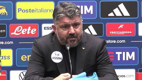 Italiens Trainer Gennaro Gattuso sprach nach dem 2:0 gegen Nordirland von großer Nervosität im Team. Die tolle Unterstützung in Bergamo half, den Druck bei der Squadra Azzurra zu mindern.