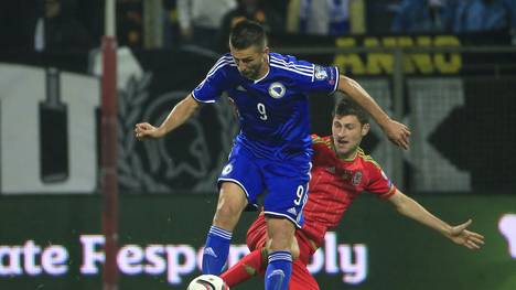 Vedad Ibisevic spielt mit Bosnien-Herzegowina in den Playoffs