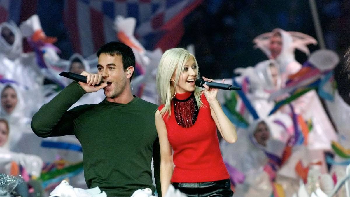 2000 begeistern Christina Aguilera und Enrique Iglesias den Georgia Dome in Atlanta