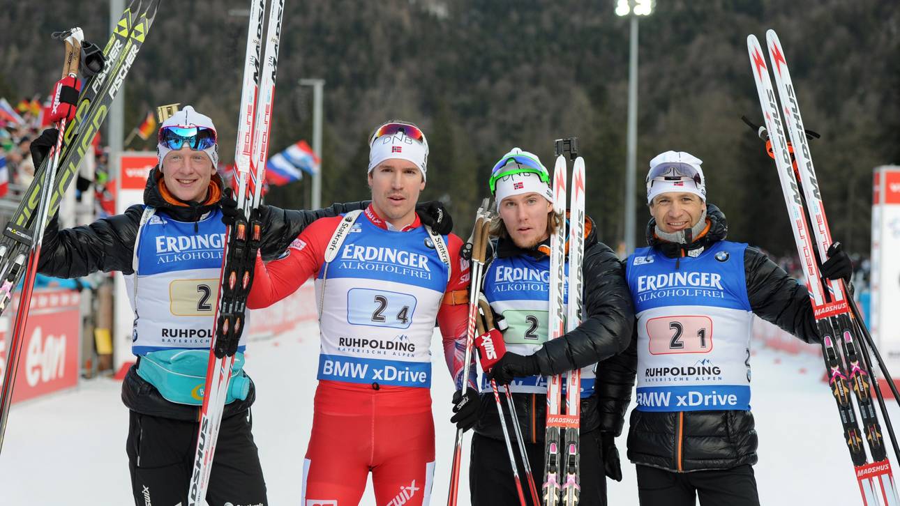 BIATHLON-Ruhpolding-Staffel Männer-Norwegen