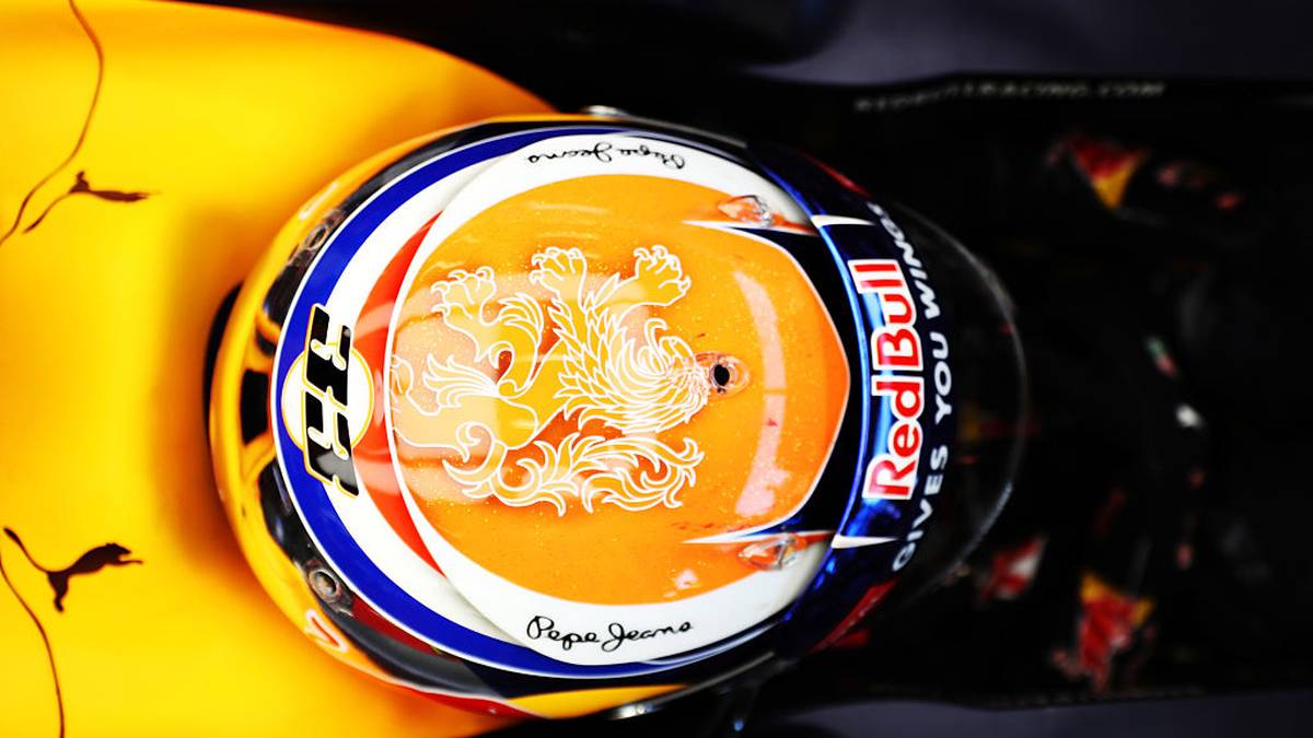 Max Verstappen (2016, GP von Belgien): Im Normalfall trägt der Niederländer einen Helm im klassischen Red-Bull-Design. Beim Rennen in Spa Francorchamps huldigt er 2016 aber seiner Heimat mit diesem speziellen Oranje-Design samt dem niederländischen Wappentier