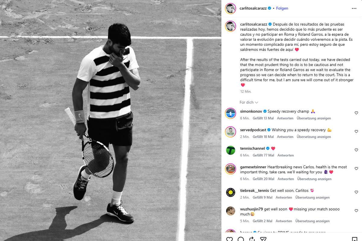 Absage! Dieser Post sorgt für Aufsehen in der Tenniswelt