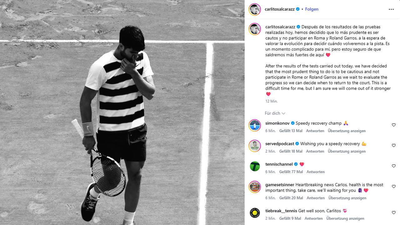Absage! Dieser Post sorgt für Aufsehen in der Tenniswelt