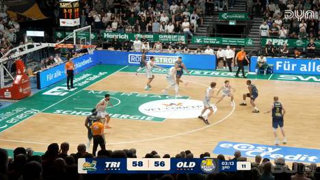 Die BBL-Highlights der Basketball-Partie VET-CONCEPT Gladiators Trier - EWE Baskets im Video.