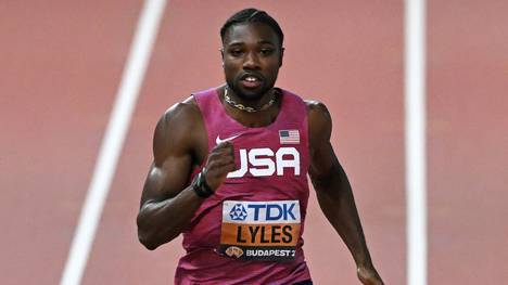 Noah Lyles gewann bereits Gold über 100 m